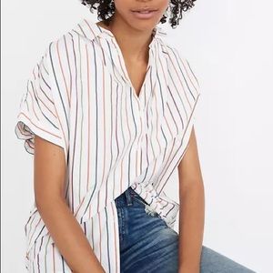 EUC Madewell Central Shirt in Sadie Stripe Sz S